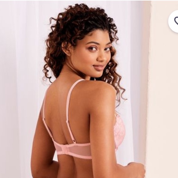 Adore Me pink lace up balconette Size 32B - Picture 3 of 4